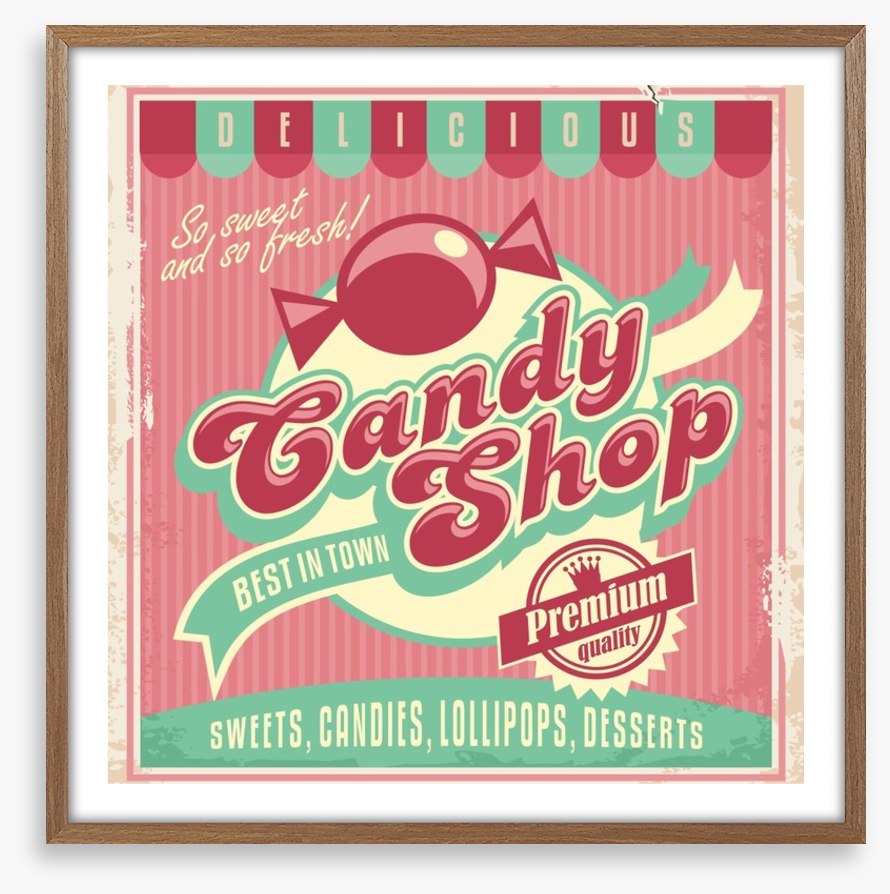 Vintage candy shop