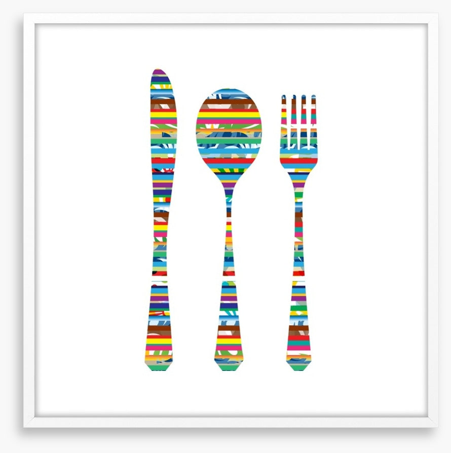 Colourful cutlery