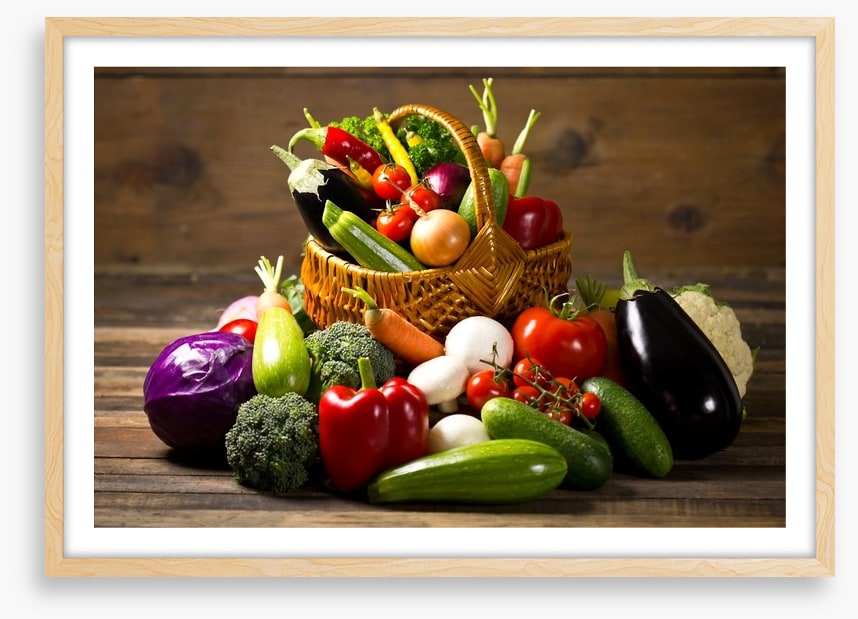 Vegetables in the basket