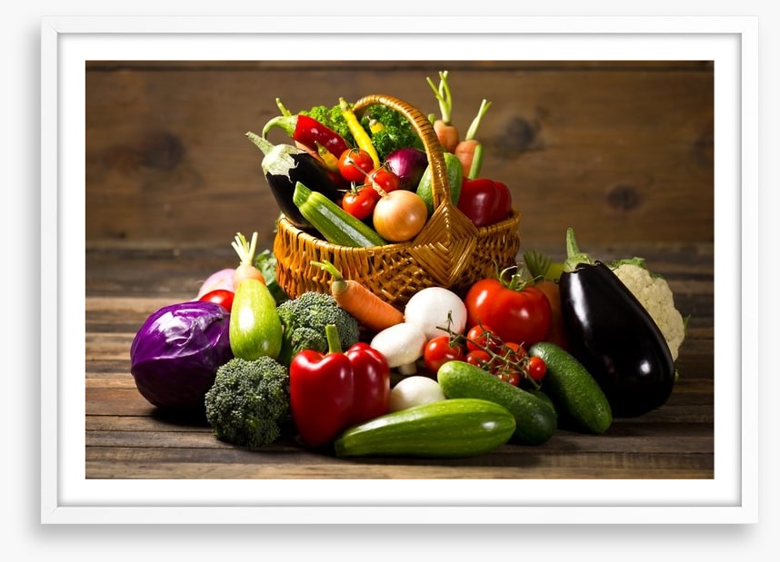 Vegetables in the basket