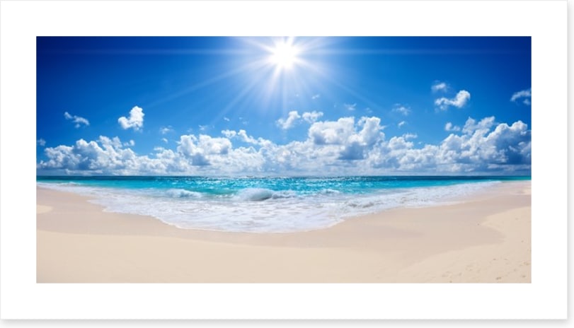 Sparkling sea panoramic