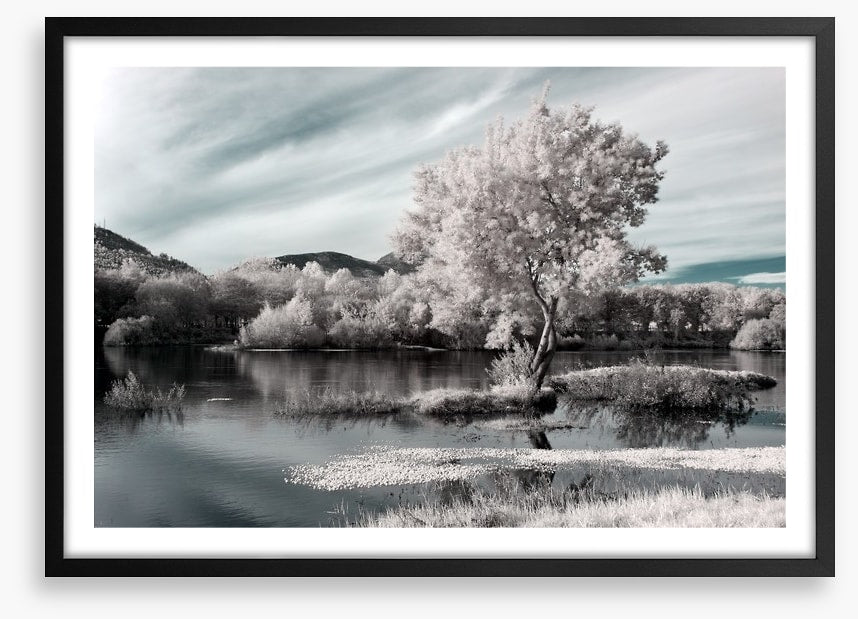 Winter river hues