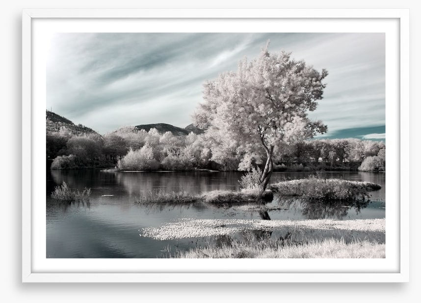 Winter river hues