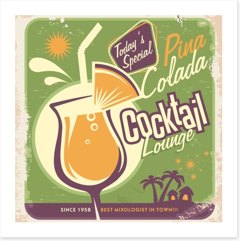 Vintage Pina Colada