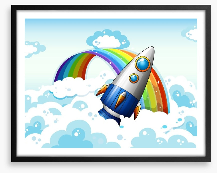 Rocket past the rainbow