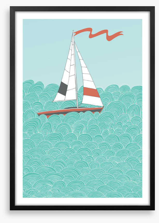 Sailboat and sea I