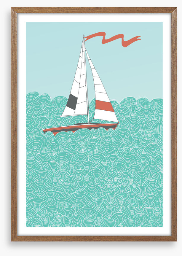 Sailboat and sea I