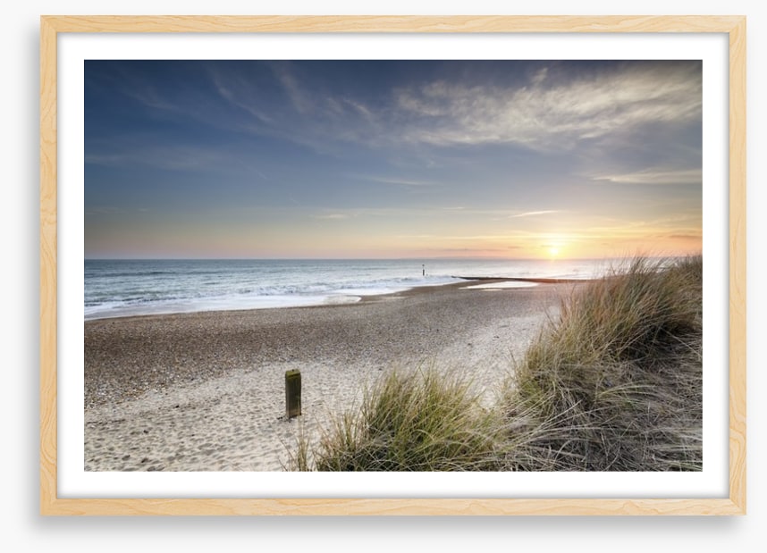 Sunset over the dunes