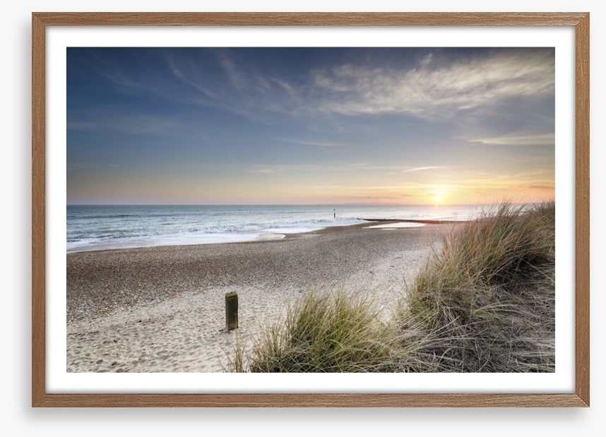 Sunset over the dunes
