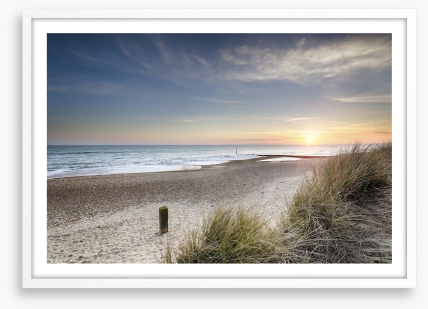 Sunset over the dunes