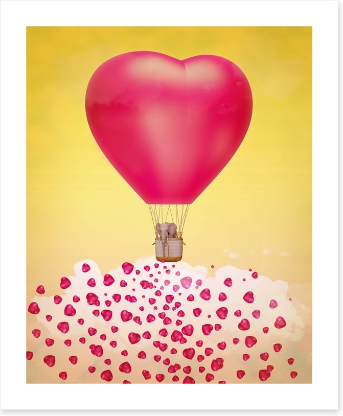 Heart balloon stardust