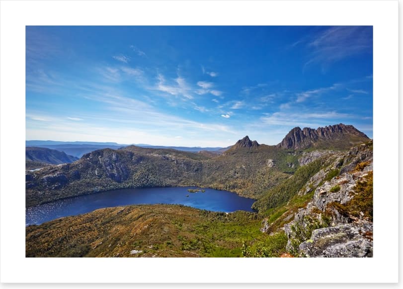 Cradle Mountain and Dove Lake aerial