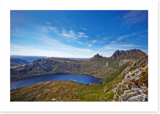Cradle Mountain and Dove Lake aerial