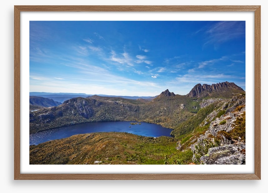 Cradle Mountain and Dove Lake aerial
