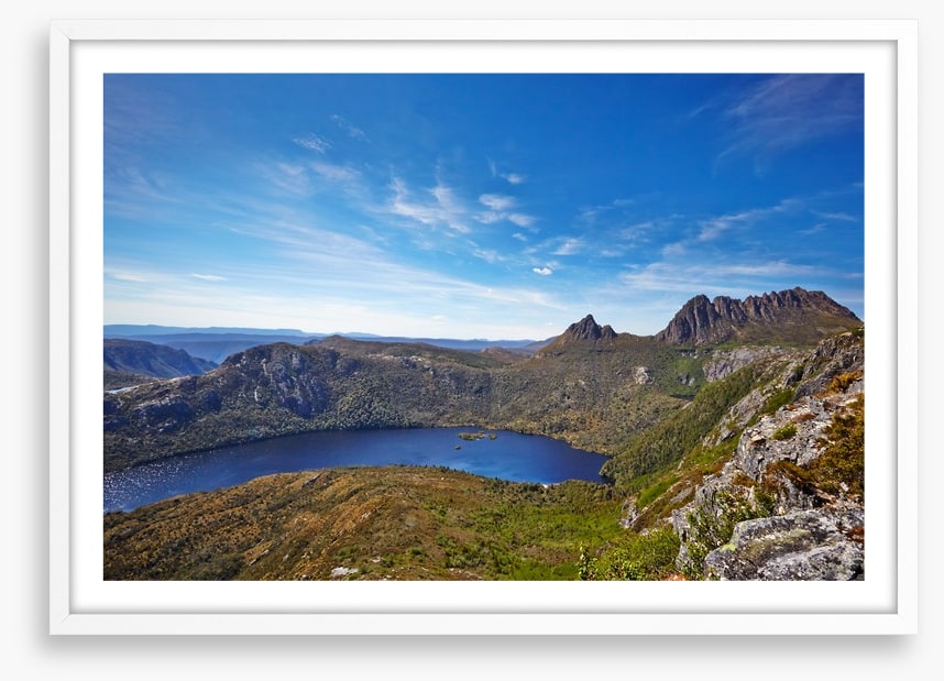 Cradle Mountain and Dove Lake aerial