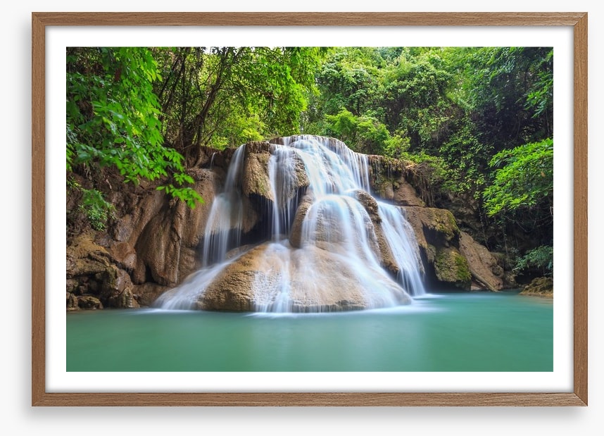 Green jungle falls, Thailand