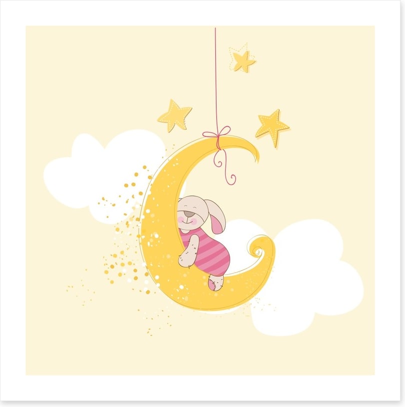 Asleep in the moon