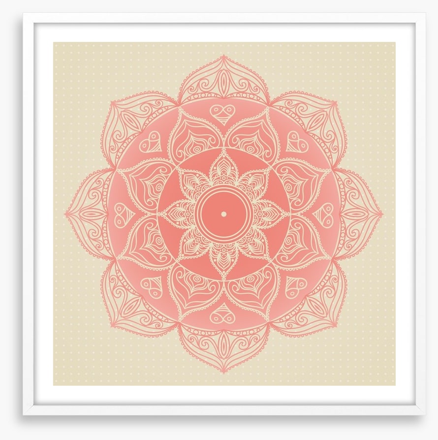 Soft pink mandala