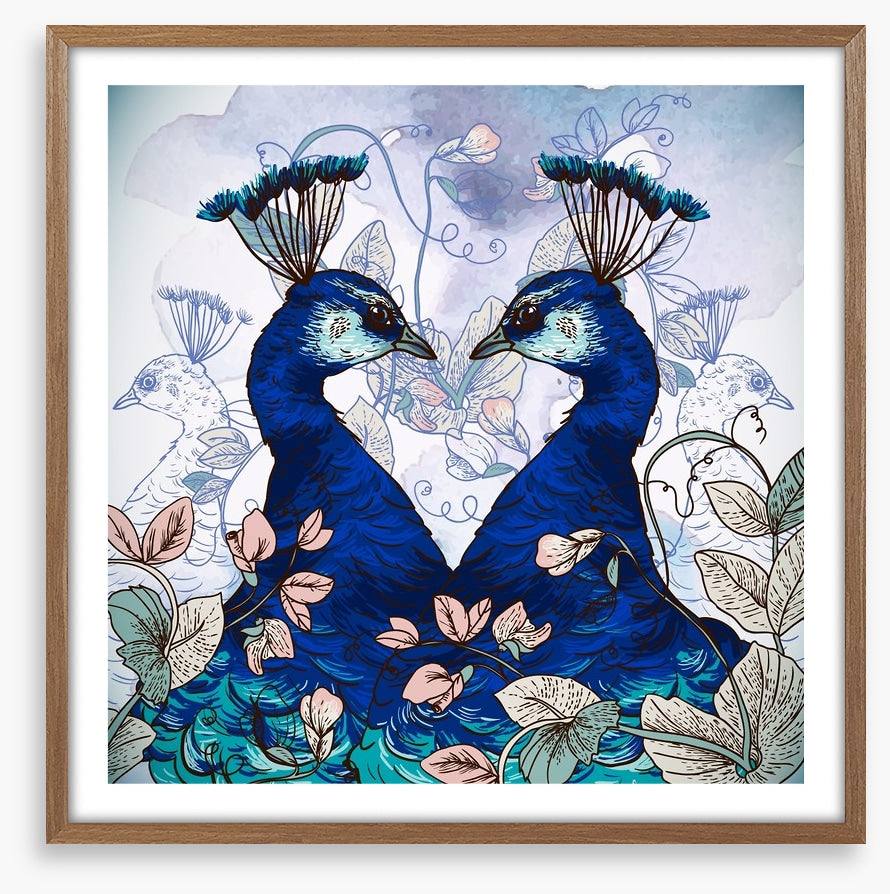 Peacock pair