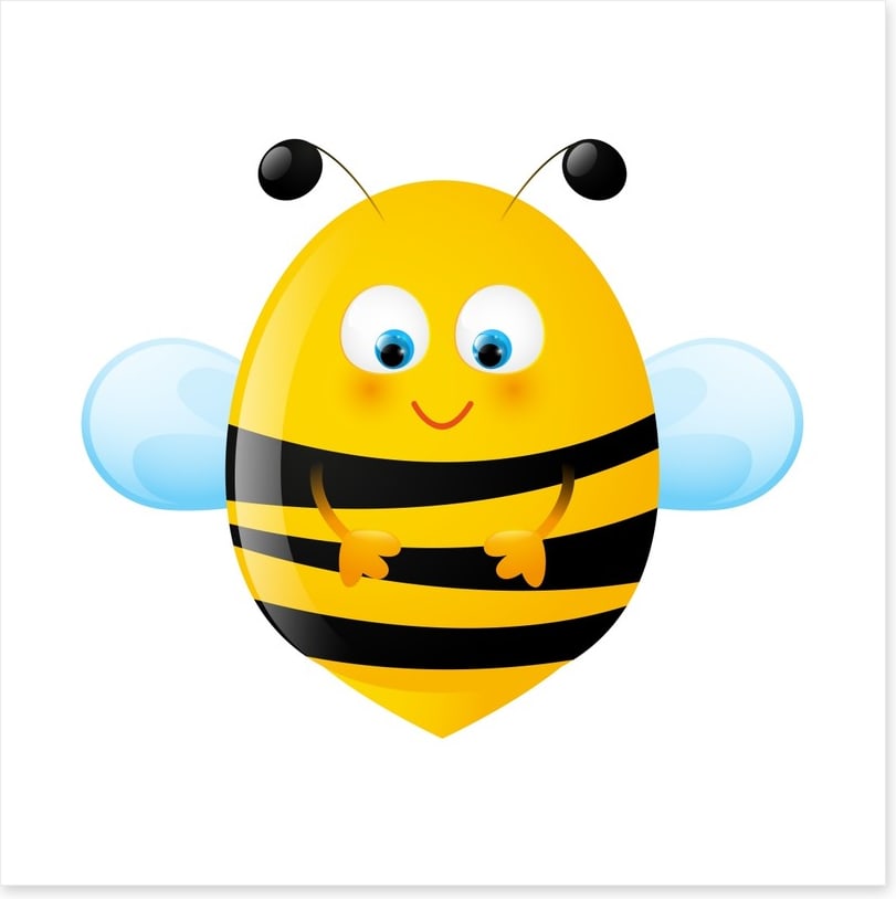Happy honey bee