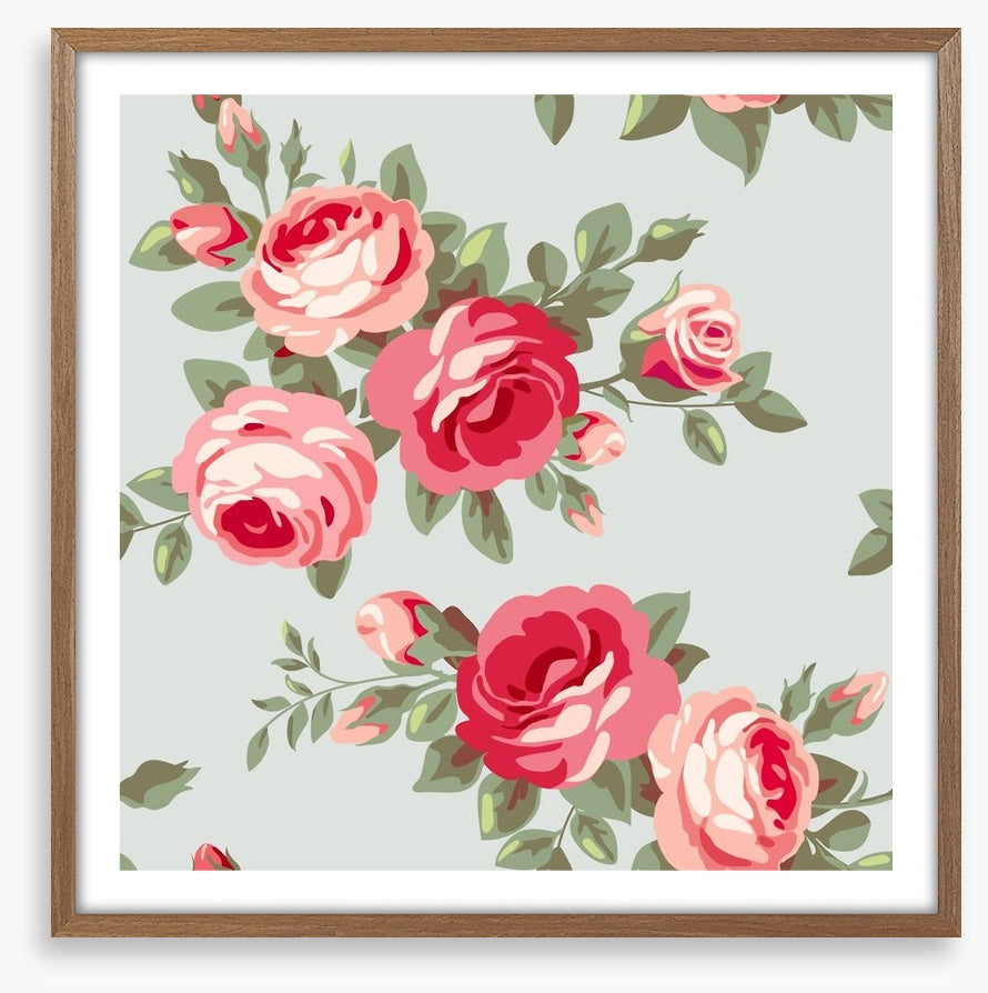 Vintage style rose wallpaper