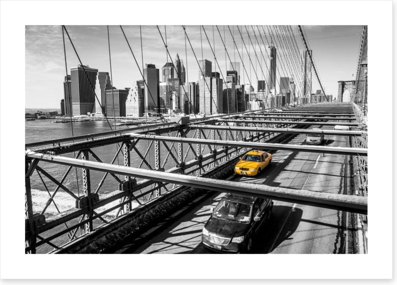 Brooklyn Bridge taxi
