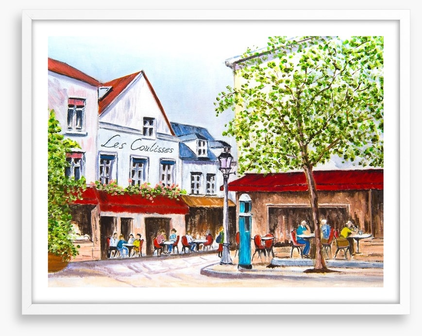 Cafes in the village square