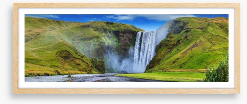 Beautiful torrent of Skogafoss