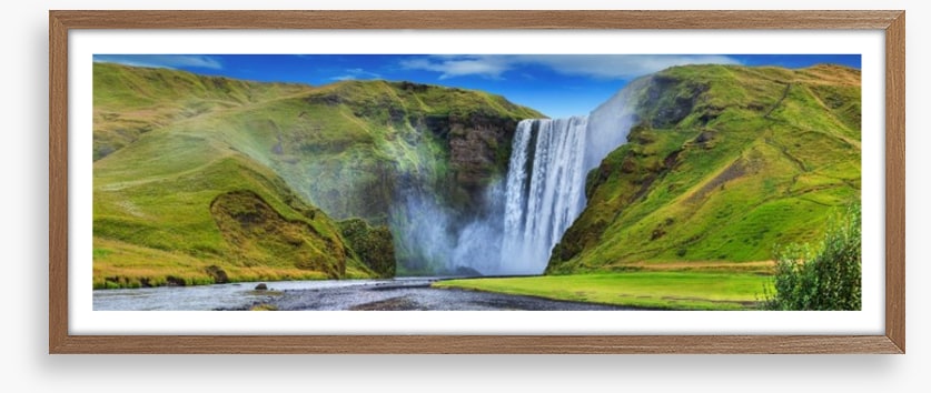 Beautiful torrent of Skogafoss