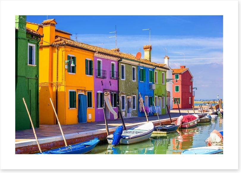Burano facades, Venice