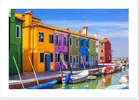 Burano facades, Venice