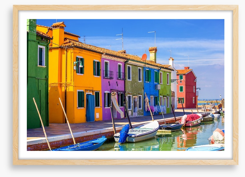 Burano facades, Venice
