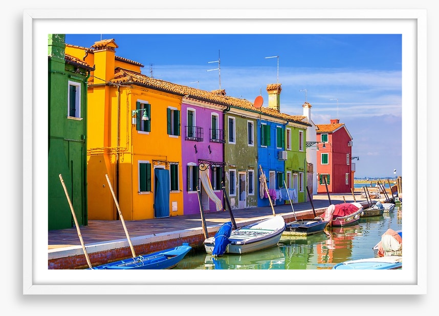 Burano facades, Venice