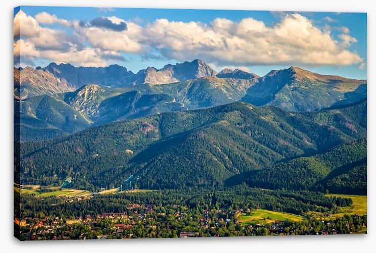 Nestled under the mountains