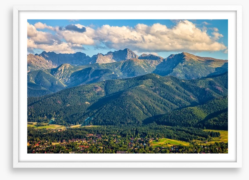 Nestled under the mountains