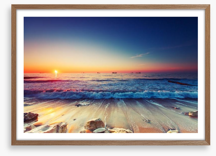 Sunrise over the sea