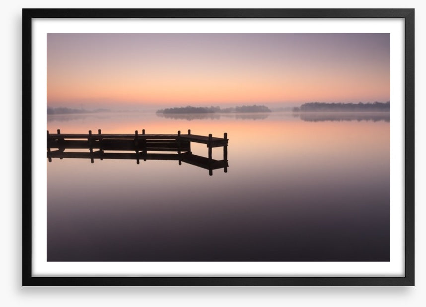 Tranquil dawn jetty