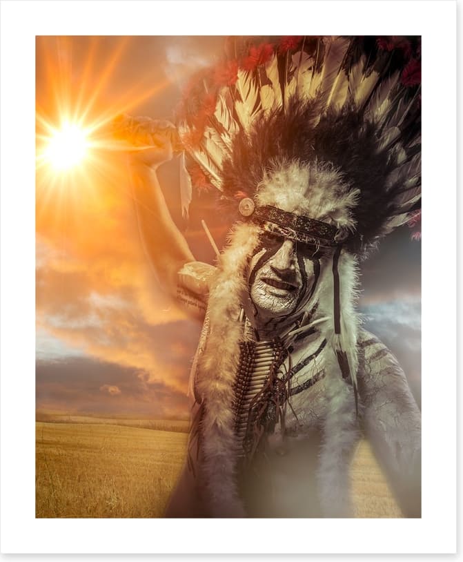 American Indian warrior