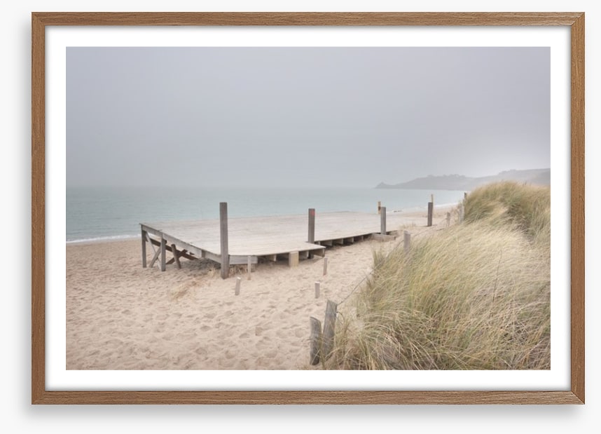 White sand jetty