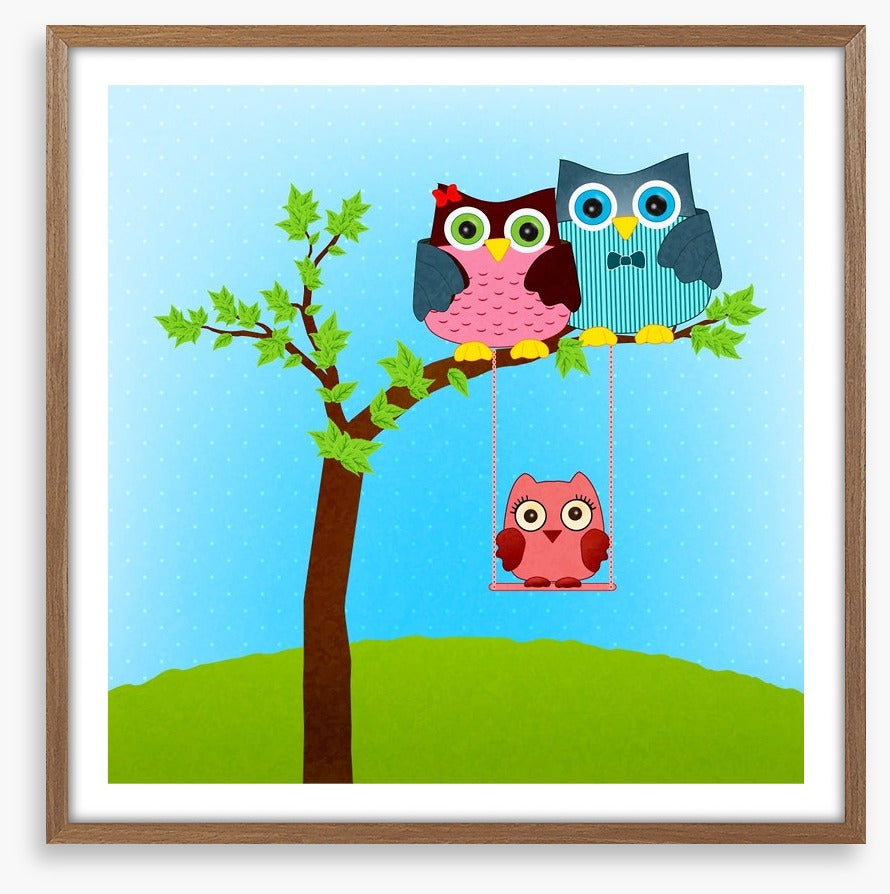 Baby owl swing