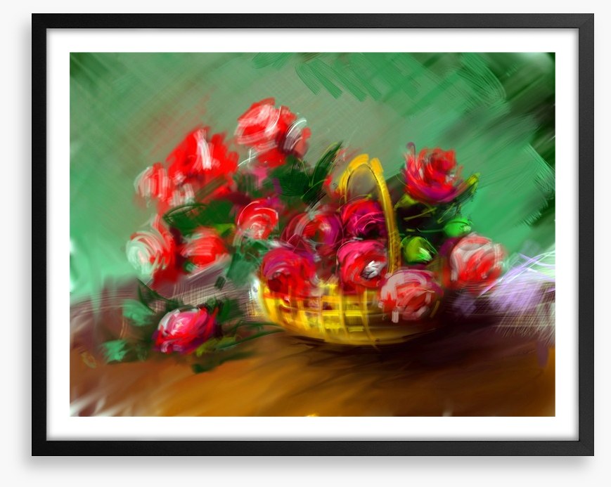 Basket of roses