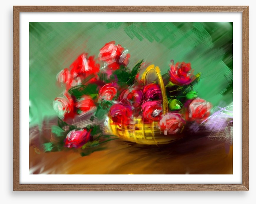 Basket of roses