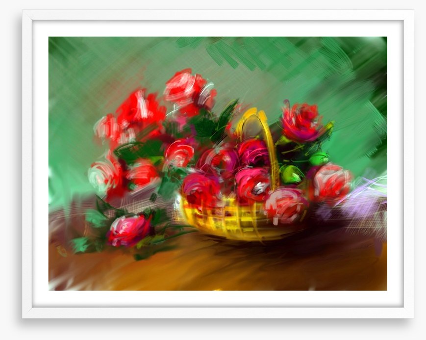 Basket of roses