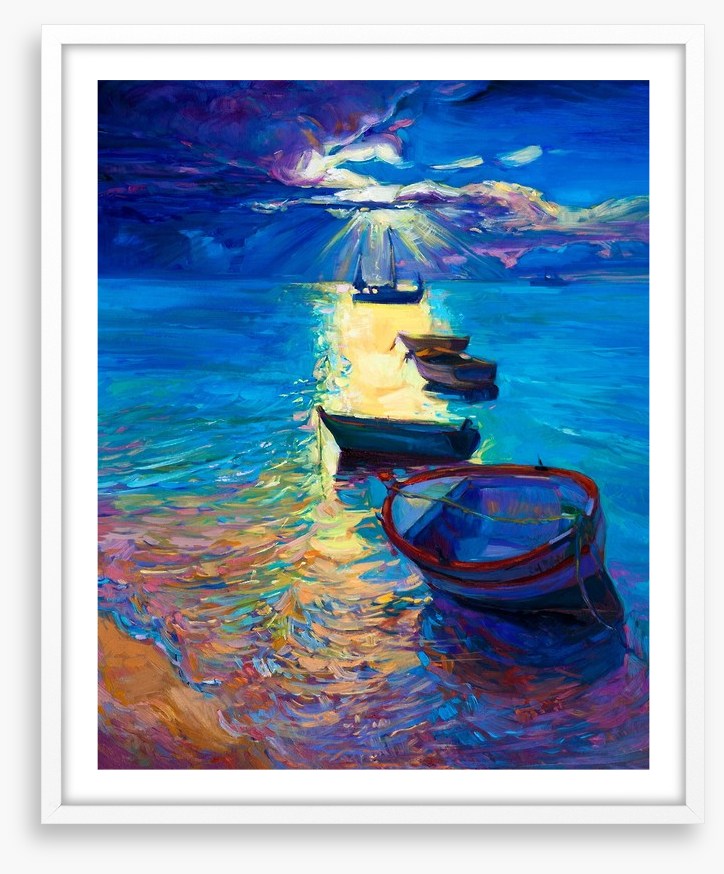 Moonlight boats