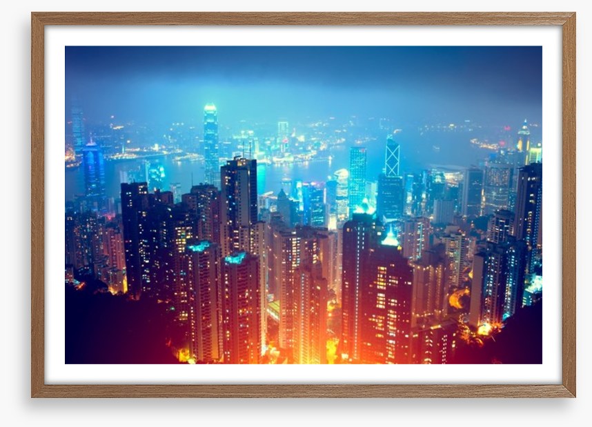 Hong Kong city lights