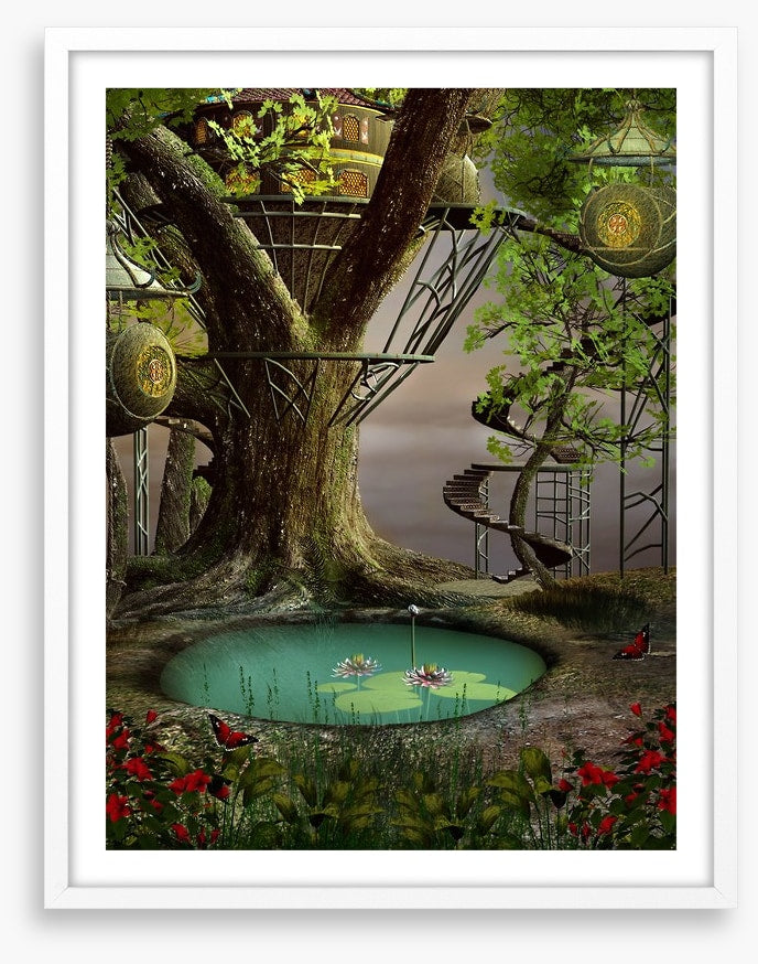 Mystic pond treehouse