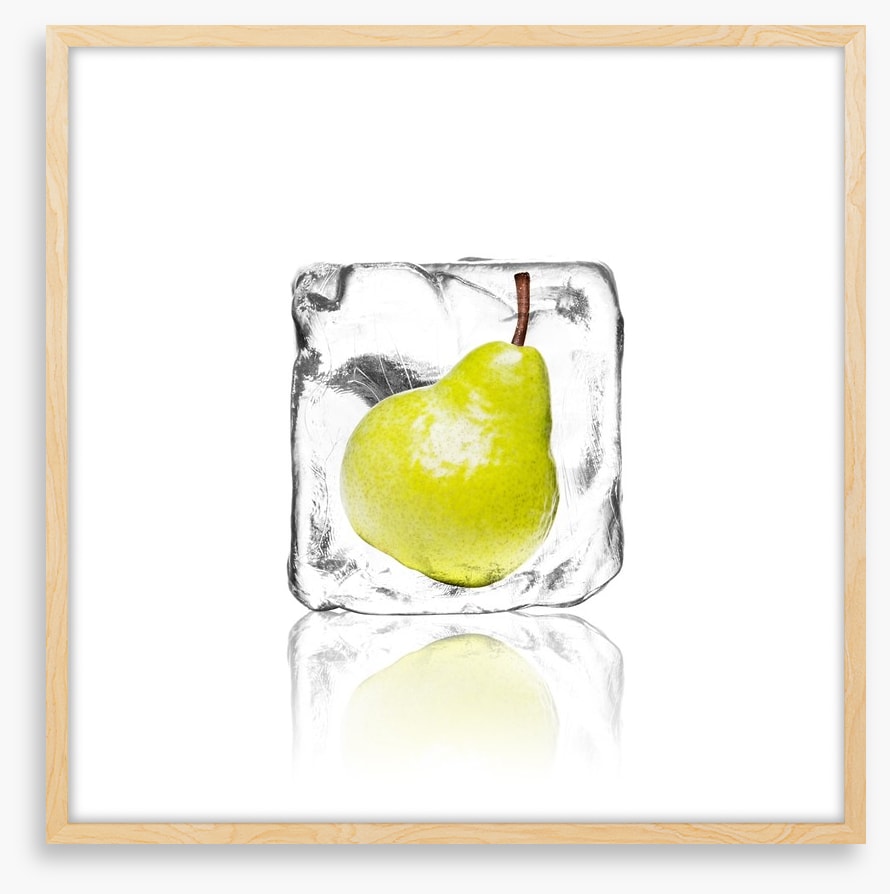 Pear in ice