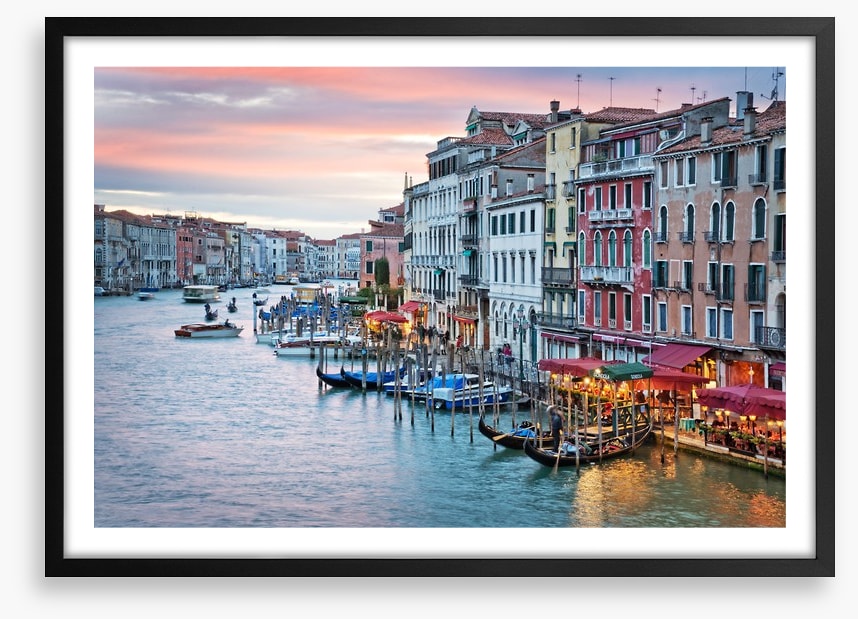 Sunset from the Rialto Bridge