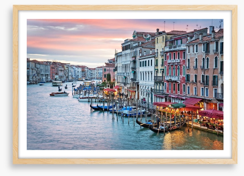 Sunset from the Rialto Bridge