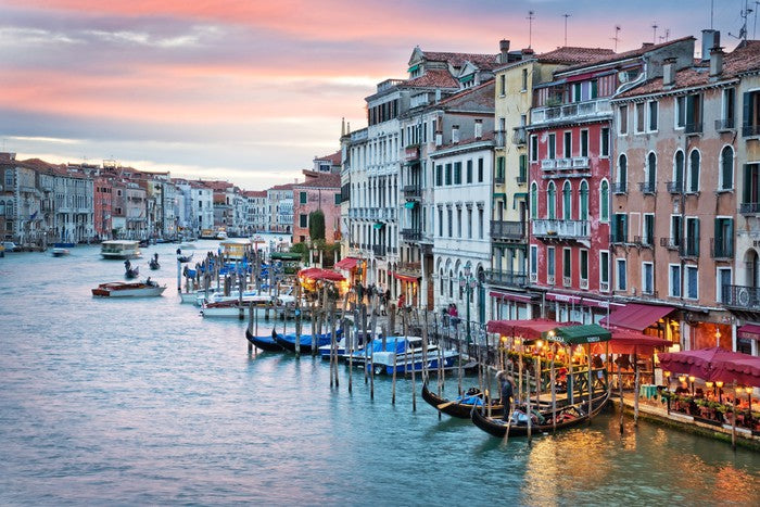 Sunset from the Rialto Bridge